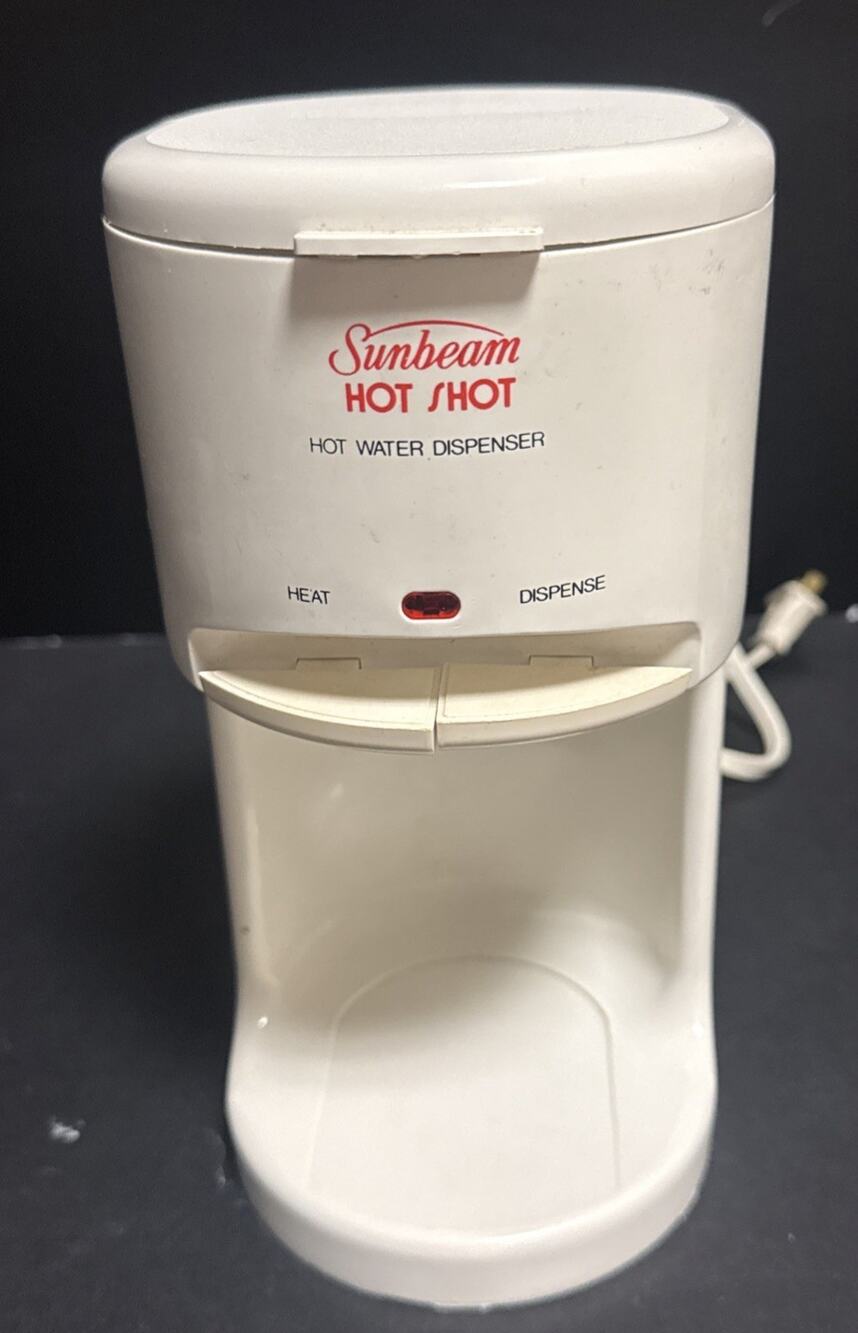 Sunbeam Hot Shot Hot Water Dispenser Tea Coffee Cocoa 17081 White Tested